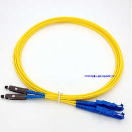 MU/UPC-E2000/UPC单模双芯电信级光纤跳线3米 可定制APC多模双芯