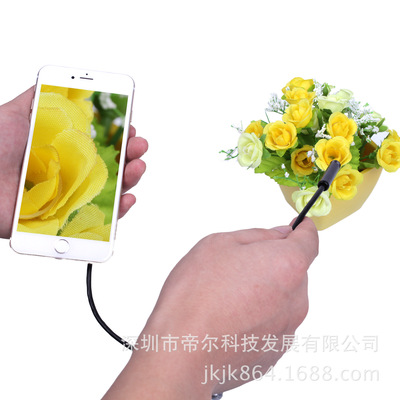 厂家新款WiFi无线内窥镜 高清200W内置电池内窥镜 8mm防水内窥镜