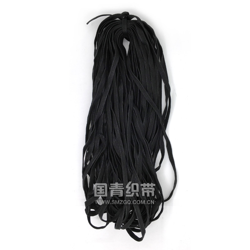 厂家批发 扁蜡绳 6-8mm 鞋带饰品防水产品用 棉腊绳 纺织辅料