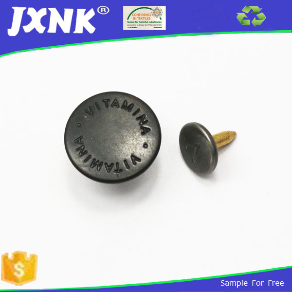 65 Luo copper denim buckle factory direct customizable rubber core buckle shake head buckle can be customized all kinds of buttons