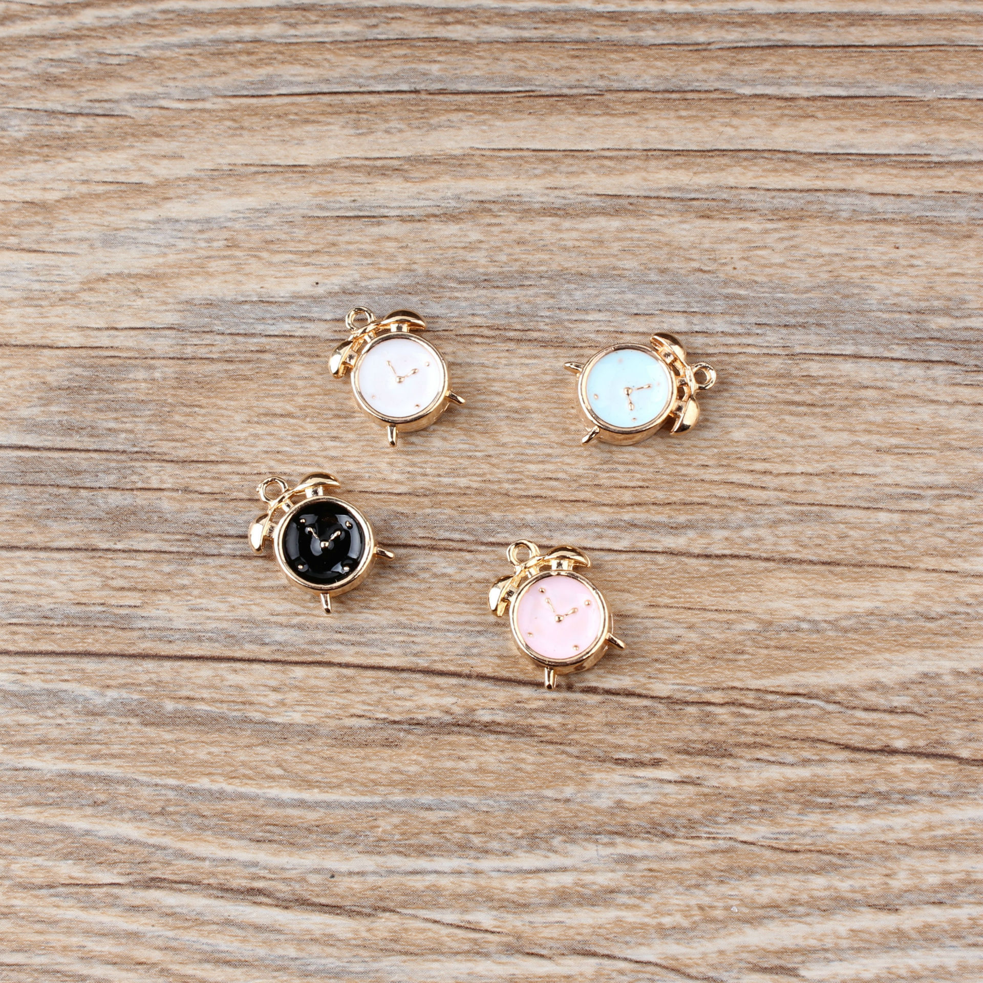 17g Weight Pendant Jewelry Making Type DIY Jewelry Accessories Classification 10 PCS/Package Quantity Alloy Material Clock Pattern Enamel Design Casual, Simple Style Style 10 PCS/Package Alloy Clock Pendant 2
