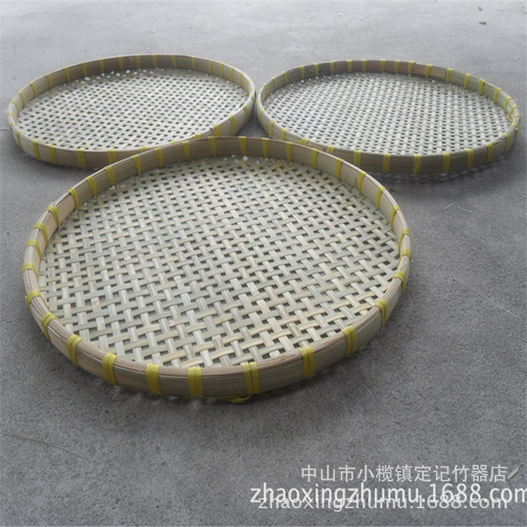 Bamboo Products Pure handwork 51cm Flat bottom Bamboo sieve