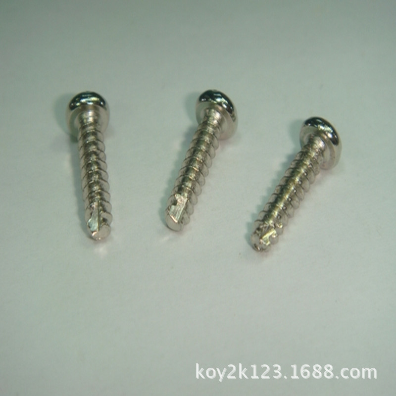 圆头戒脚自攻螺丝 十字圆头自攻螺丝PT2*6