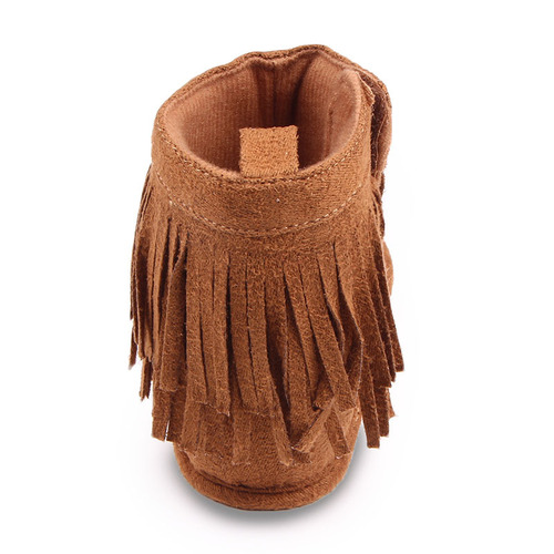 Autumn/Winter Baby Boots, Crinkle Baby Shoes with Tassels, M0640