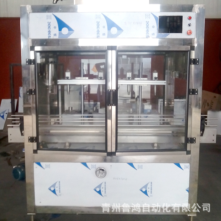 不锈钢全自动伺服灌装机食用油润滑油液体灌装机4头全自动灌装机