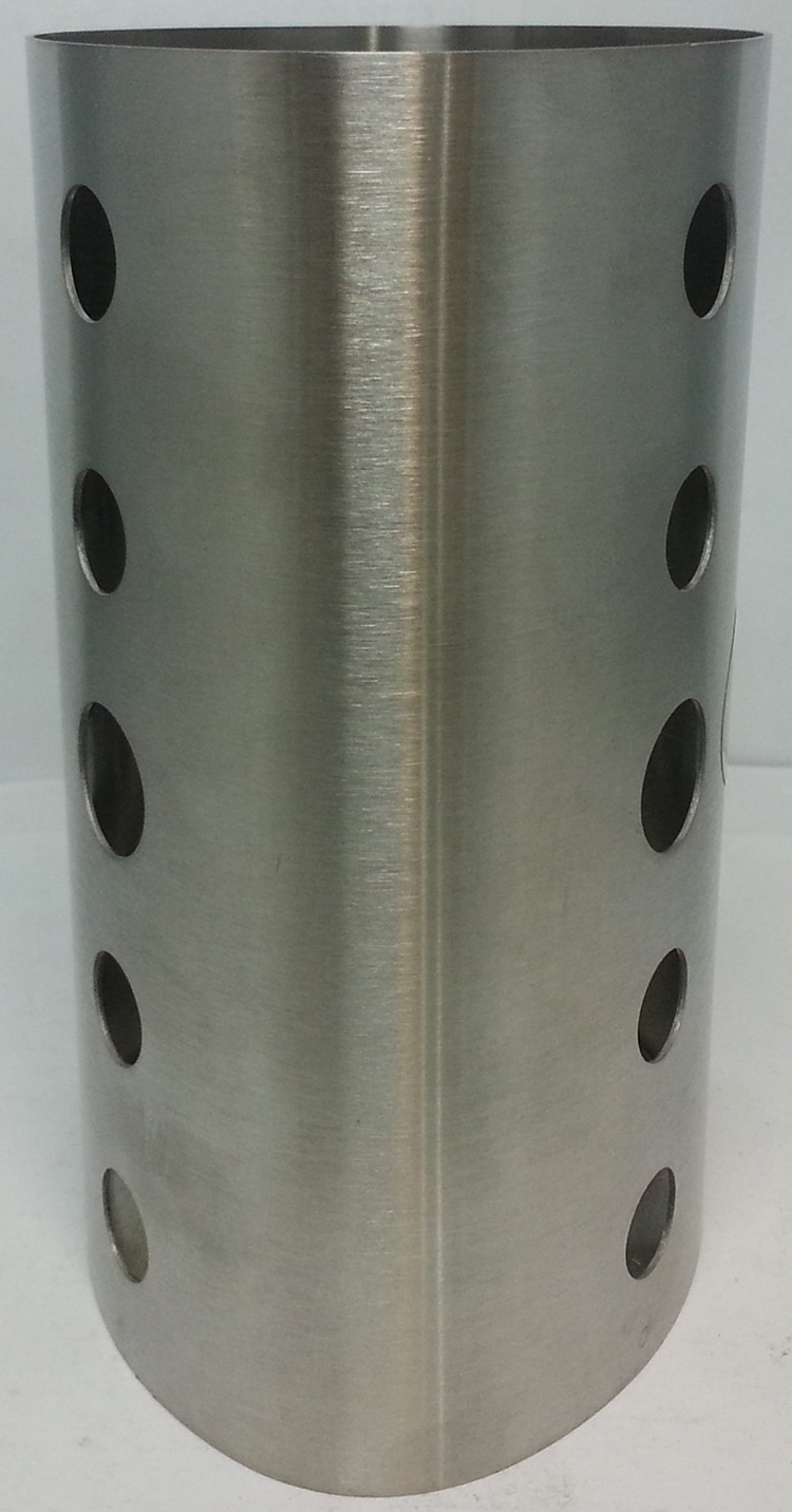 Factory direct sales of stainless steel chopstick buckets, household punched and brushed egg-shaped cookware buckets, and tableware buckets for fast food and snack shops detail image 5
