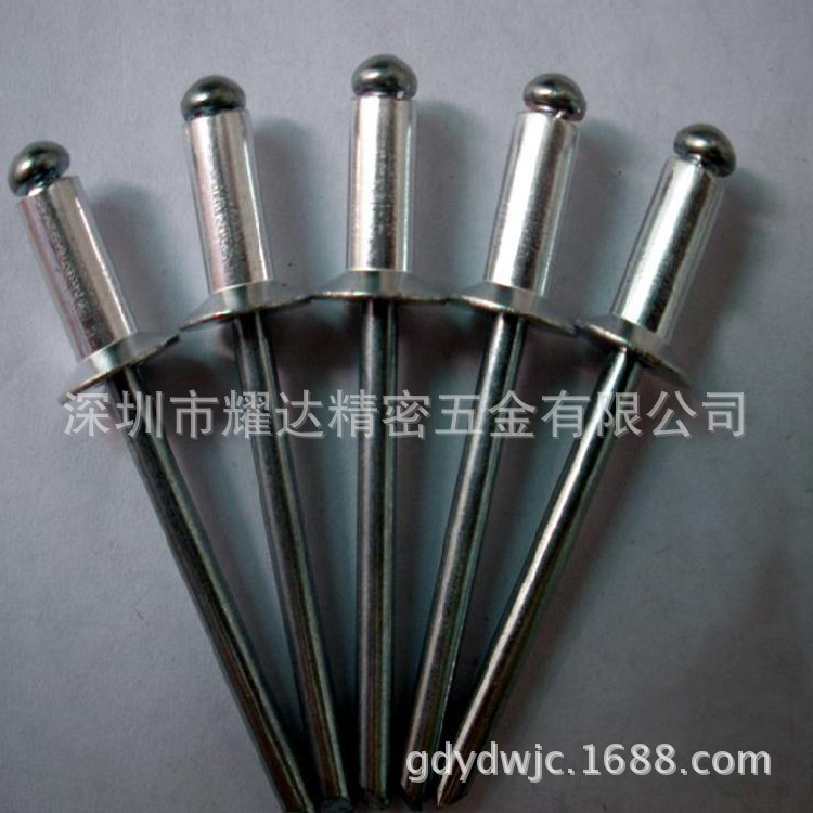 厂家供应半空心铆钉3.2*6铝铆钉 不锈钢空心铆钉 304半空心铝铆钉