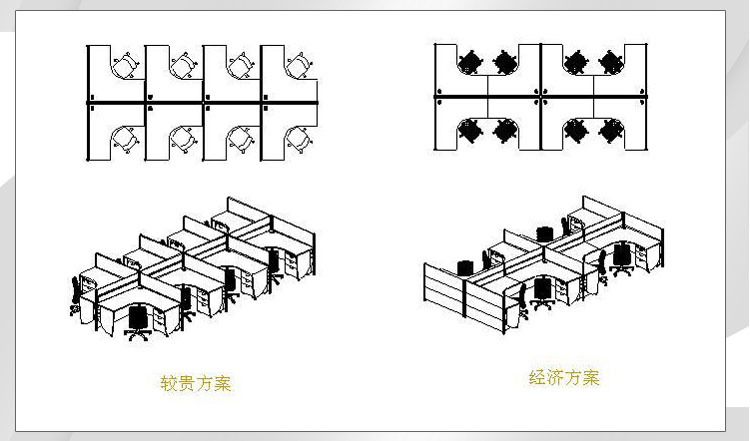 屏风隔断办公桌