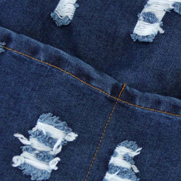 Bolsos de hombro vaquero nueva versión coreana de bolsos de moda con agujeros rotos bolsos de comercio exterior bolsos de gran capacidad bolsos de mujer en generación