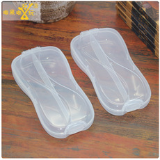 Прозрачная пластиковая коробка с подвеской PP для перевозки разворотной коробки с вилкой -Стоалка Двойника Сангитатная посуда упаковочная упаковка