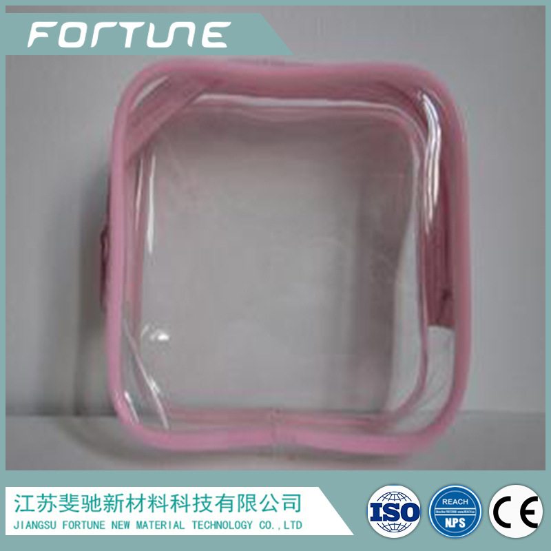 厂家直销pvc超透明膜优质化妆品防水袋游泳衣包装袋超级彩色透明.