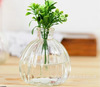 Wholesale creative European -style small mouth pumpkin flower bottle home ornament flower bottle dry flower blooming flower bottle glass vase