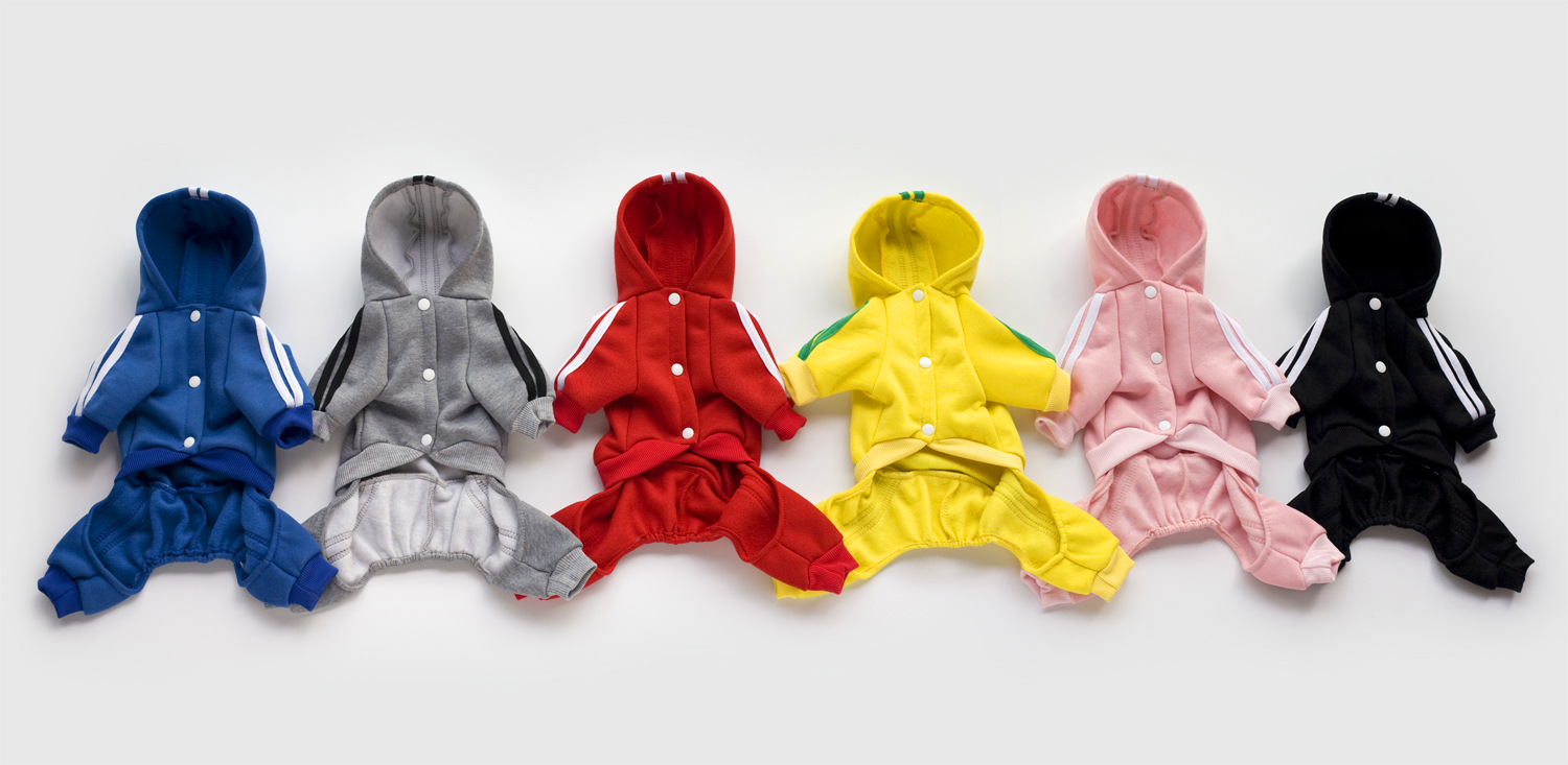 Button Design Simple Style Cotton Stripe Button Pet Clothing 1 Piece