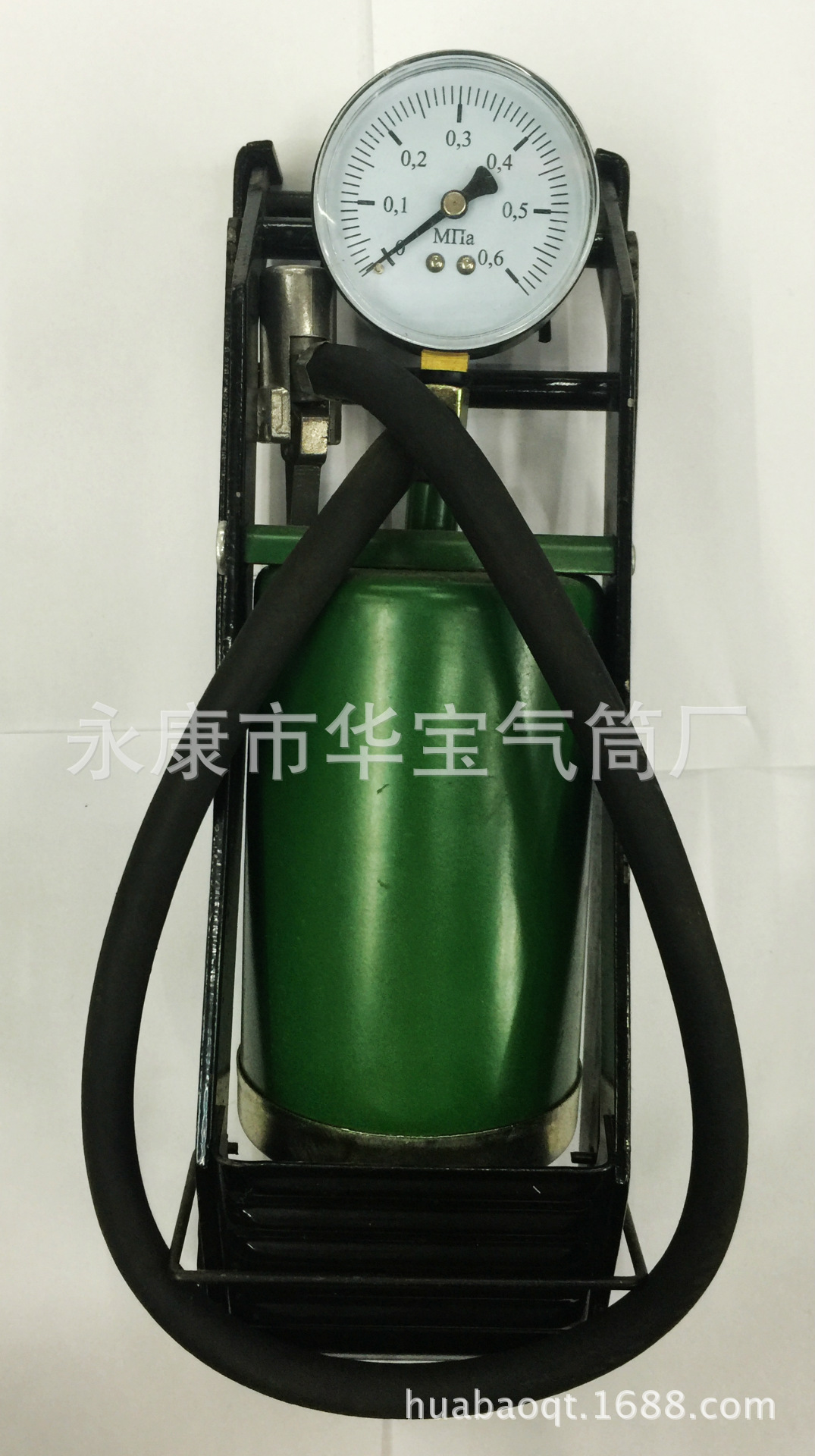 供应厂家直销脚踩单管打气筒TUV/GS认证 摩托车 汽车便携打气筒