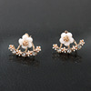 Small earrings, flowered, wholesale