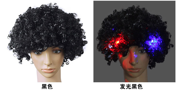 发光爆炸头假发_04
