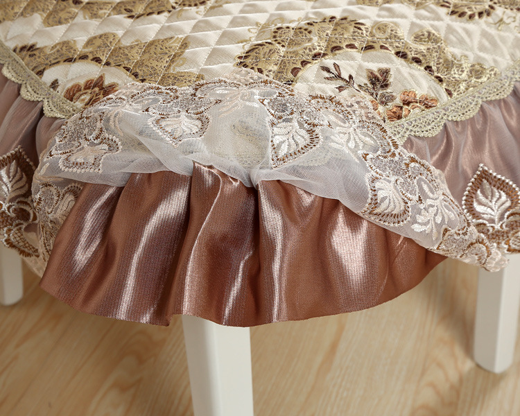 中式镜中花黄椅垫4