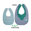 Waterproof cotton double-sided children's eating bib