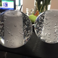 厂家直销 直径100水晶汽泡球玻璃灯罩 80水晶灯罩 装饰水晶灯配件