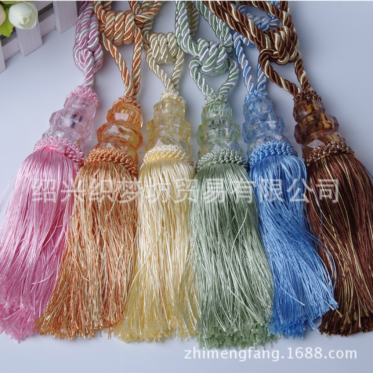 Multicolor spot Manufactor Direct selling Crystal Curtain Hanging ball Curtains tying Bandage