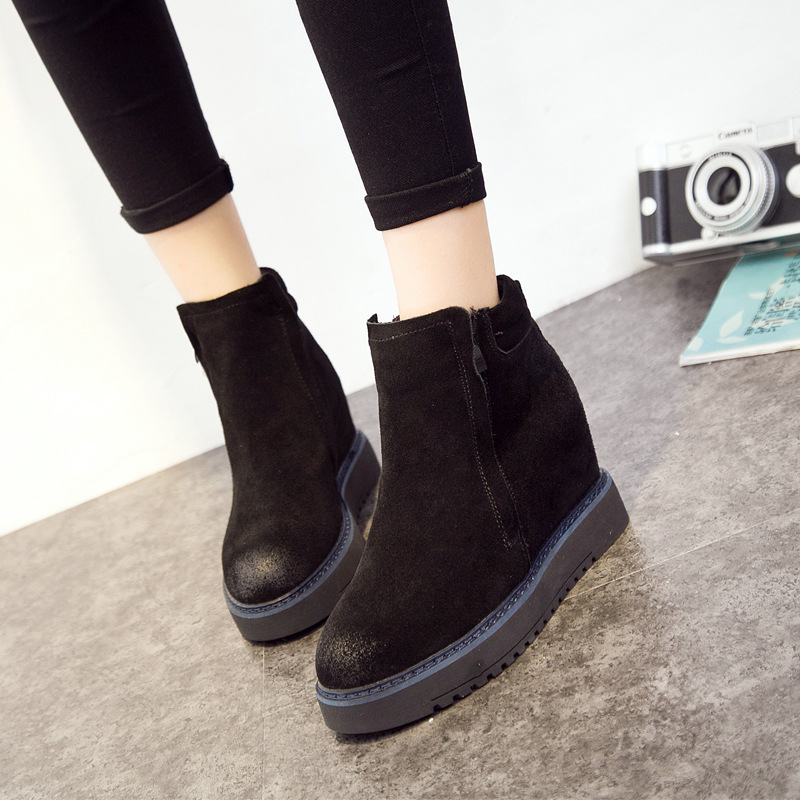 Bottes femme OU YANER en En cuir - Ref 3355319 Image 4