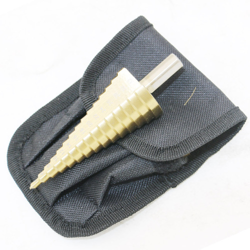 Triangular handle step drill, pagoda drill bit, step drill opener, drill PV plate, iron plate, aluminum plate in cloth bag