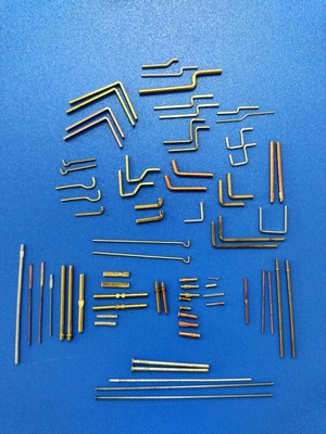 嘉皓供应折弯打扁PIN针 黄铜PIN针 环保可定制,用于汽车连接器插|ru