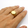 Matte ring stainless steel, European style