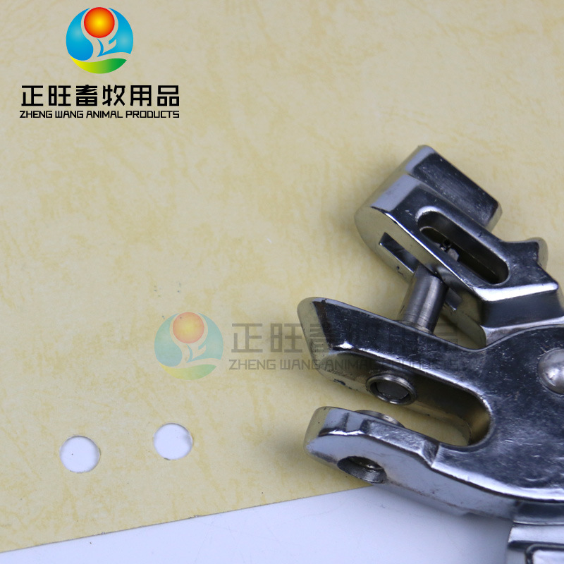 Pinzas de agujero de orejas de acero inoxidable para cerdos, pinzas de agujero de orejas de marcado de perforación, pinzas de agujero de orejas de prevención de epidemias, pinzas de agujero de orejas redondas veterinarias