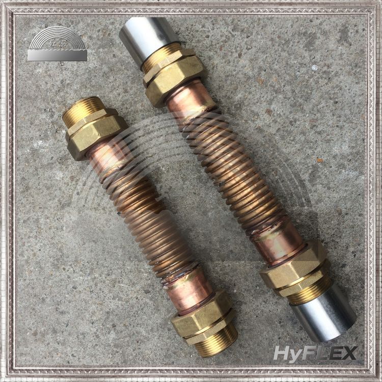 1.5寸 铜波纹管工业水管 耐腐蚀青铜材质 螺母螺纹接头