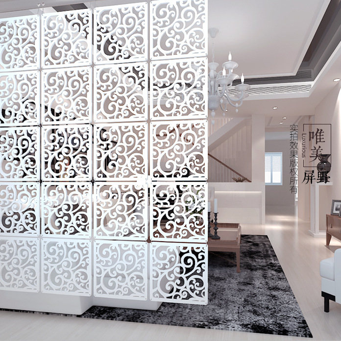 Special hanging screen partition simple modern fashion living room bedroom hollow mysterious car carving screen