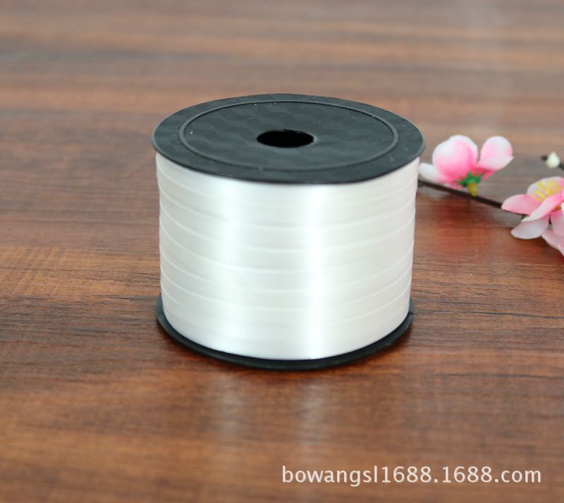 Festival de boda al por mayor suministros globo cinta atado globo cuerda globo cinta lazo 5mm ancho 100 código perla cinturón