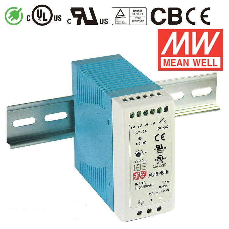 ȫ��ԭװ̨��MEAN WELL��γ�����Դ MDR-40-24 40W 24V 1.7A