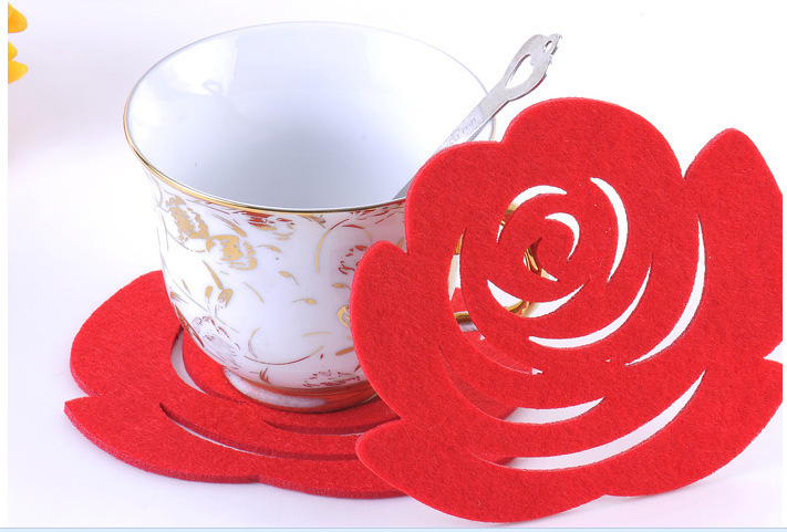 厂家直供毛毡杯垫 新款毛毡隔热垫 批发毛毡杯垫茶杯垫茶韵