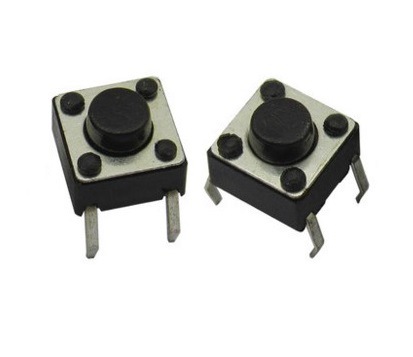 轻触开关 6*6*5MM  6X6X5 微动按键开关 4脚 铜脚电磁炉用