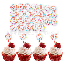 26Ӣĸյװβǩcupcake topperƷ̨Ʒ