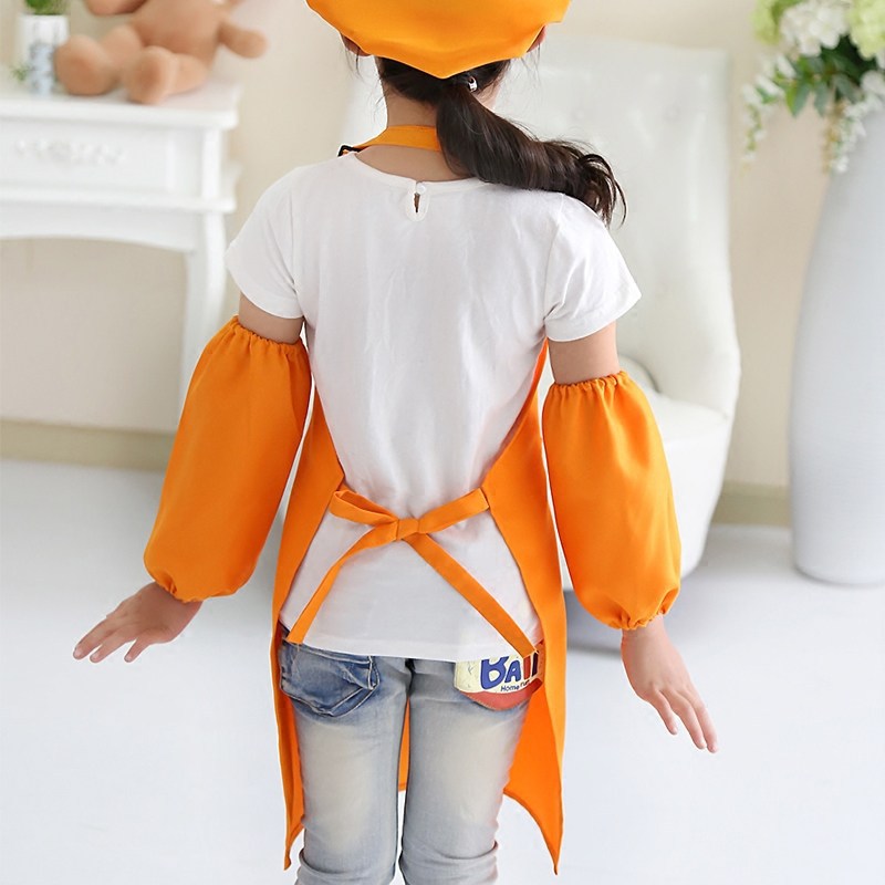 Delantal para niños ropa de pintura personalizada jardín de infantes galería de arte niños sin mangas publicidad delantal impresión logo