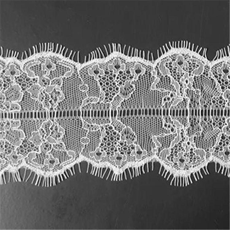 厂家直销睫毛蕾丝花边连衣裙打底衫外贸服饰眼睫毛花边 现货批发