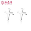 Fashionable earrings, glossy trend accessory, silver 925 sample, Korean style, wholesale