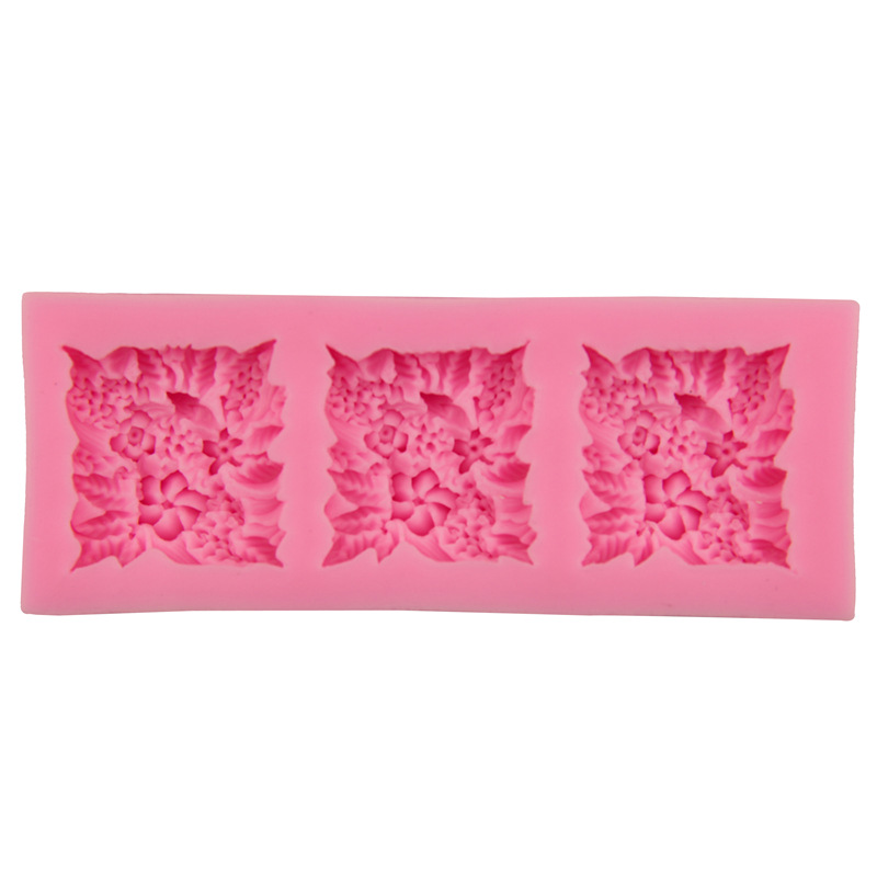 Оптовая продажа цветы цветочные кластеры для торта DIY силиконовые свернутые сахарные инструменты для выпечки льда Мыльная форма H1697