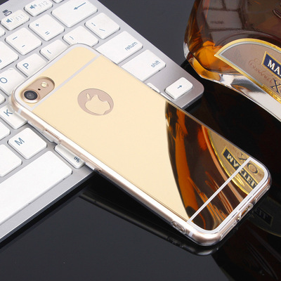 Apply to iphone7 Mobile phone shell Acrylic Mirror TPU mirror Apple smart cover Frame smart cover