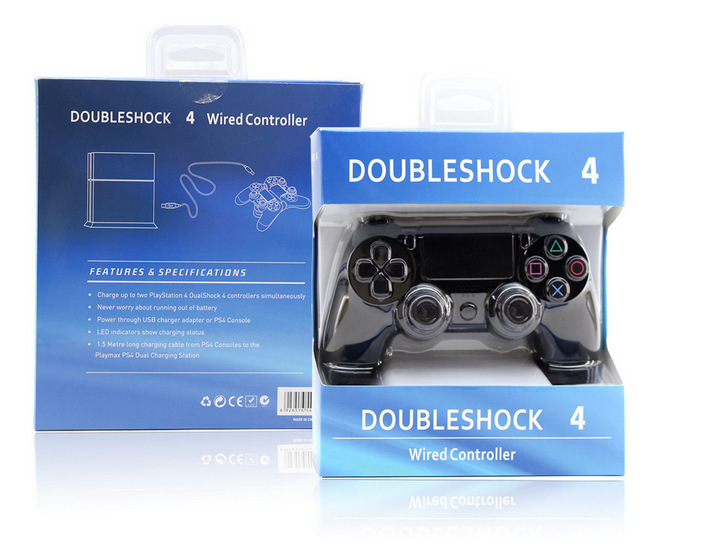 PS4有线手柄黑色5