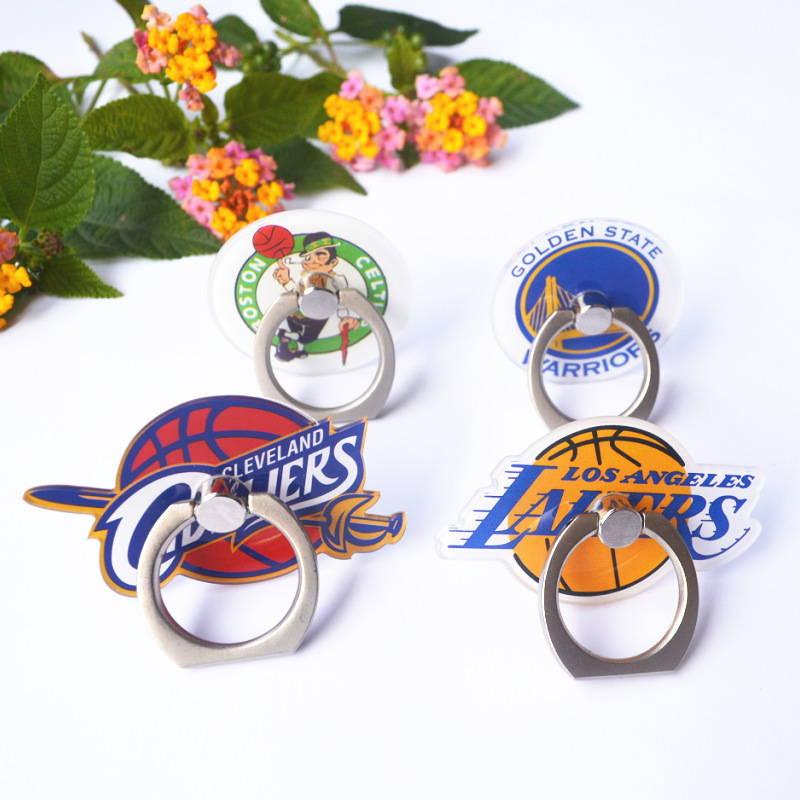 Ring Bracket Acrylic Mobile support NBA Team mobile phone Ring buckle Mobile support LOGO Plans to customize