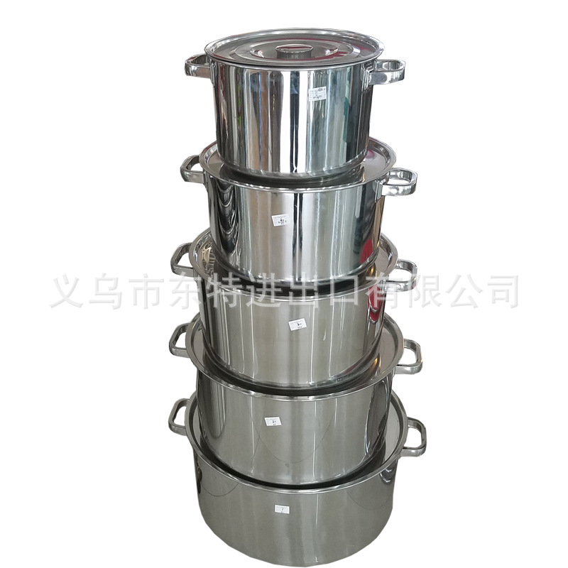Factory direct sales of 2.0mm thick stainless steel American-style square tube ear multi-purpose pot, household multi-purpose Western-style soup pot detail image 6