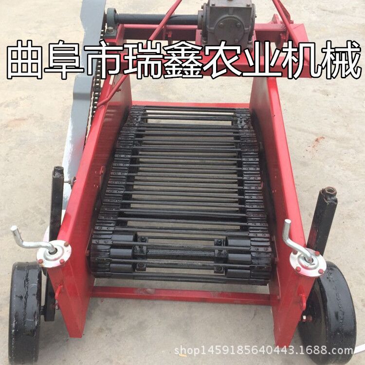 手扶车带动的收获机 收获机厂家 新款二合一型马铃薯收获机