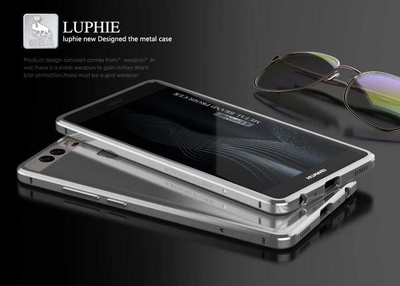 Luphie Blade Sword Slim Light Aluminum Bumper Metal Shell Case for Huawei P9 & Huawei P9 Plus