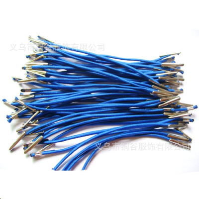 加工各種彈力繩打頭 塑料頭各種金屬頭 長短可訂做 源頭工廠