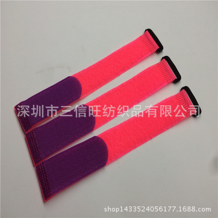 强力推荐魔术贴绑带带扣车缝魔术贴松紧绑带尼龙搭扣颜色丰富粘扣