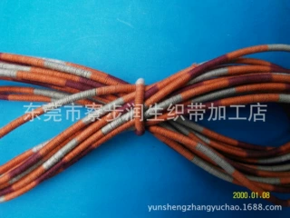 润生3mm彩色段染/吊染/七彩sp单股包芯绳/圆包单股绳