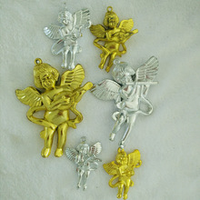圣诞装饰配件 圣诞塑料小天使挂件 立体天使配件 圣诞节系列